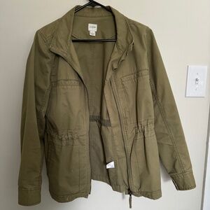 J.Crew Utility Jacket Green Khaki